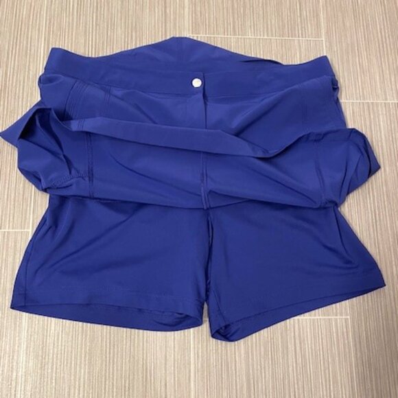 Chico’s Zenergy Golf Skort Size Large Cobalt Blue Sporty Tennis Activewear - Picture 8 of 14